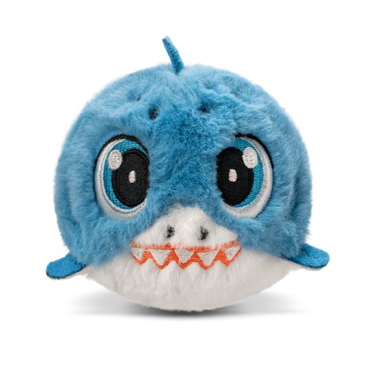 Bouncibles Chompy blue shark bouncy plush at Moon Birds Jordan