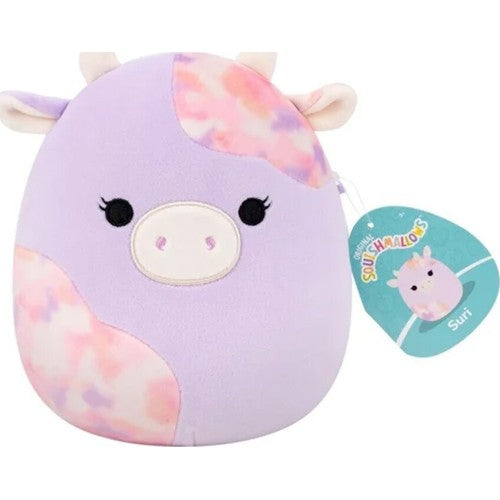 Squishmallows Suri the Light Pink Cow with Pink Tie-Dye Spots 7.5 inch plush