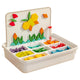 Mideer Magnetic Wooden Geometry Blocks 250-piece set with whiteboard