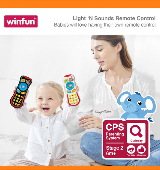 WinFun Light 'n' Sounds Remote Control White baby toy